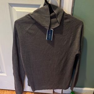 Grey turtleneck sweater